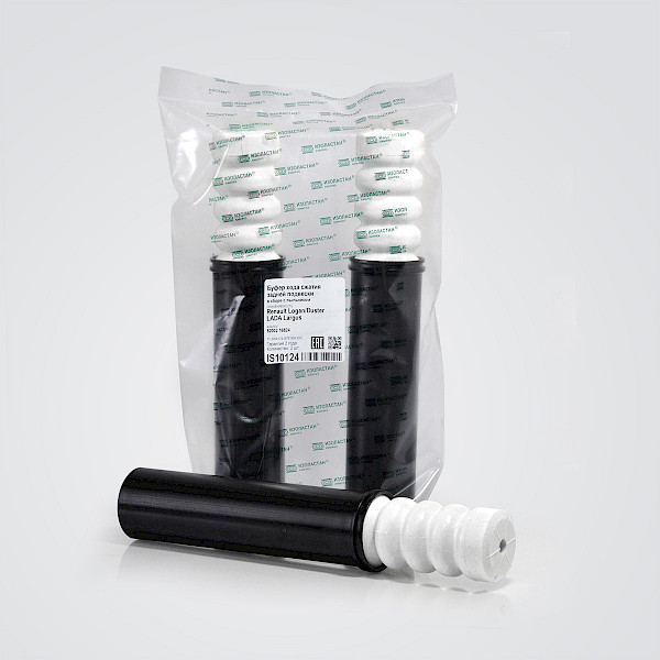 Буфер хода сжатия задней подвески Largus, Logan с пыльником (OEM 82002 16824). Гарантия 2 года