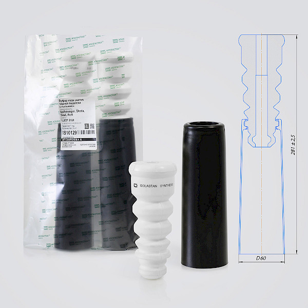 Буфер хода сжатия задней подвески VAG с пыльником